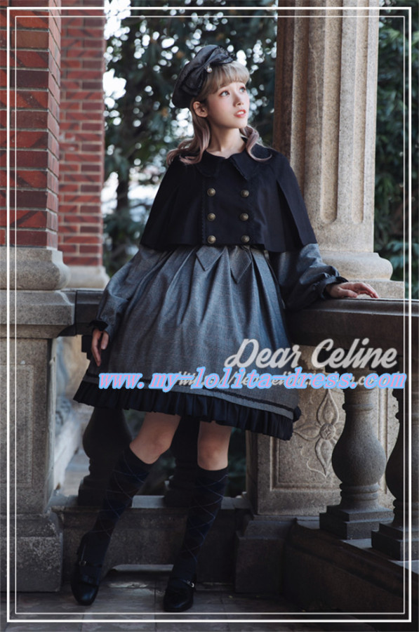 Winchester*** Vintage Tartan Lolita Long Sleeves OP Dress for Autumn ...