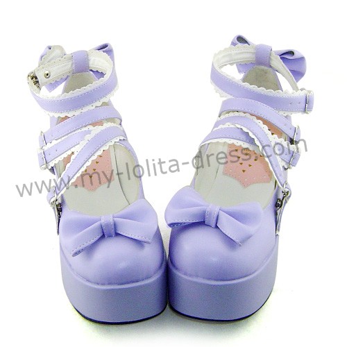 purple platform shoes