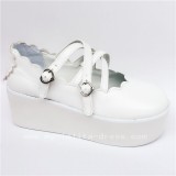 Sweet White Matte Lolita Shoes