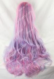 Long Sweet Pink Blue Purple Blended Babydoll Lolita Wig