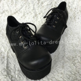 Gothic Black Lolita Heels Shoes with Platform