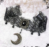 Moon Gothic Lolita Lace Choker