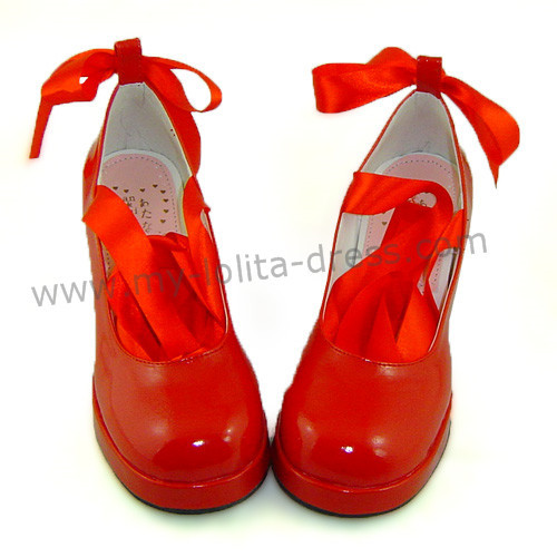 Square Heel Sash Belt Lolita Shoes