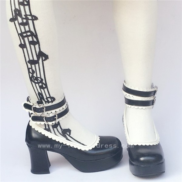 Black Classic Lolita Princess Shoes