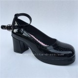 Matte White Satin Ribbon Lolita Shoes