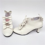 Sweet Girl's Four Bows Lolita Heels Shoes