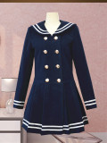 Princess Faith College School Style Sailor Style Lolita Long Coat