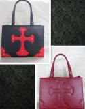 Loris Rose Cross Pleather Handbag 6 Colors