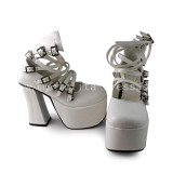 Elegant White Heels Lolita Shoes