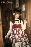 Poker Cat~ Classic Lolita JSK Normal Waist-Ready Made