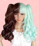 Ponytail Chocolate Mint Middle Divided Lolita Wig