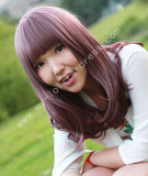 50cm Purple Red Bobo Lolita Wig