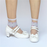 Double Straps Lolita Bows Shoes