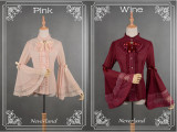 Neverland Chiffon Hime Sleeves Blouse White S&Wine M - In stock