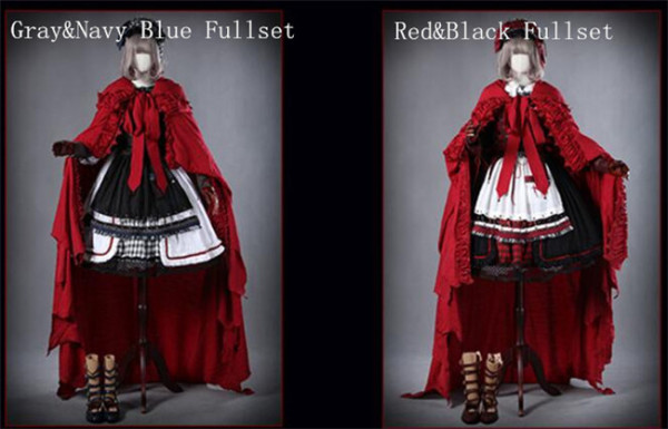 The Wolf Turns Little Red Riding Hood~ Lolita Fullset (OP++ Scarf ...