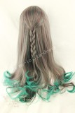 65cm Purple Green Curls Lolita Wig