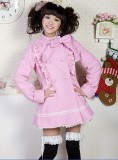 Lolita Princess Double Breasted Bow Short Winter Coat