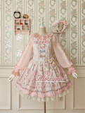 Alice Girl ~The Kitty's Tea Party Sweet Lolita OP/Salopette -Pre-order