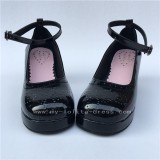 Matte White Satin Ribbon Lolita Shoes