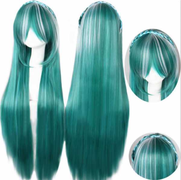 Vocaloid Green 80cm Long Lolita Straight Wig