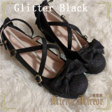 Falling Stars~ Sweet Bows Lolita 2.5cm Heels Shoes -Ready Made