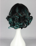 Sweet Black Green Loltia Short Curls Wig