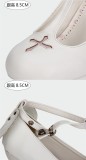 Angelic Imprint- Elegant T-shaped Straps Lolita Heels Shoes with Angel Wings