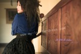 Sweet Black Dots Mesh High Waist Lolita Skirt