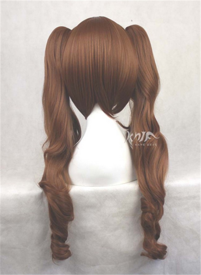 brown ponytail wig