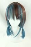 45cm Brown Blue Face Framing Lolita Wig
