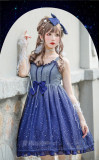 Starry Sky ~Gold-stamping Lolita Jumper -Ready Made