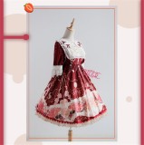 The Clock Adventure~ Sweet Lolita Short Sleeves OP Dress