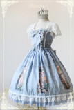 Neverland Lolita -Maiden in May- Lolita Fly Sleeves High Waist OP Dress