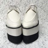 Sticky Toe Matte White Lolita High Platform Shoes