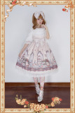 Infanta The Royal Rabbit Tea Party~ Sweet Lolita Printed JSK+Headbow