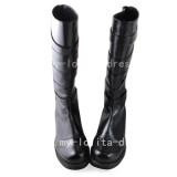 Gothic Black Elegant High Shaft Boots