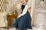 Alpine Maiden~ Vintage Lolita Stripe OP Dress -Pre-order