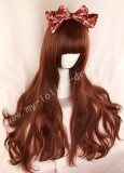 Red Brown Long Curls Lolita Wig