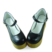 Black High Platform Lolita Footwear