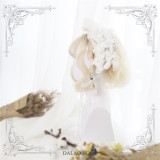 Dalao Home ~Iris ~ Sweet Cream White Lolita Short Wigs