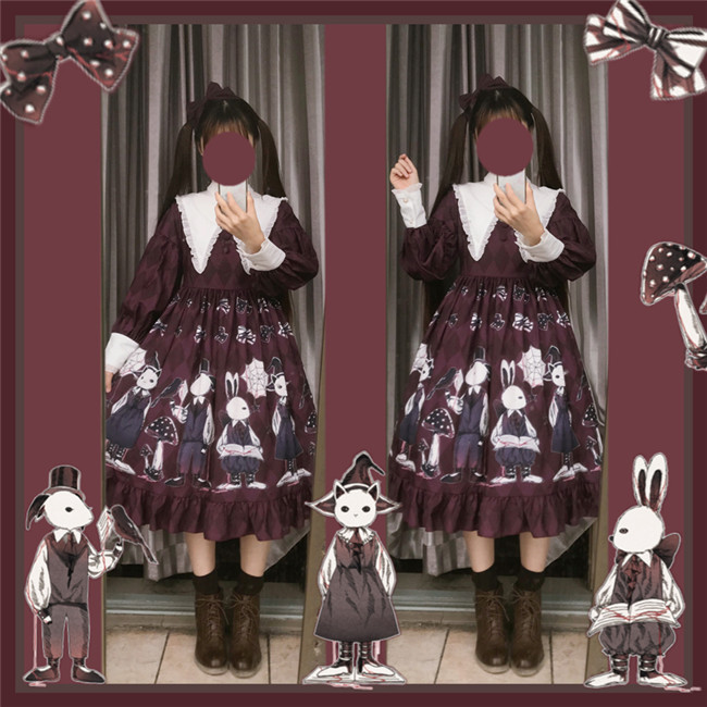 mushroom lolita dress