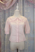 Daisy and Dandelion ~Sweet Lolita Medium Sleeves Blouse Beige XL In Stock