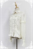 Audrey~ Stand Coolar Flare Sleeves Chiffon Lolita Blouse