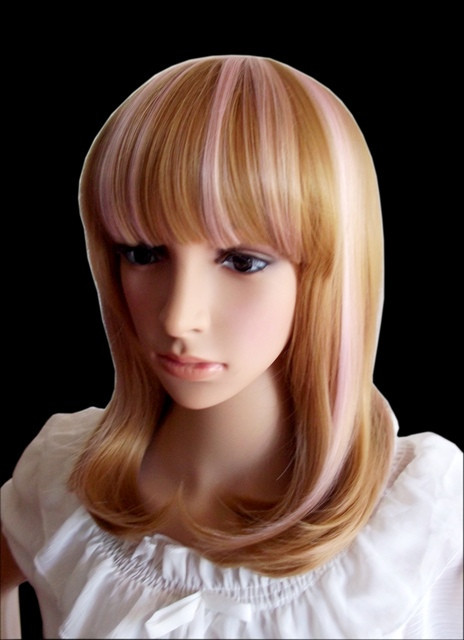 Shoulder Length Blonde Daily Doll Wig