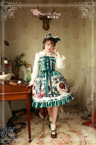 Sweet Christmas~ Sweet Lolita Printed JSK Dress