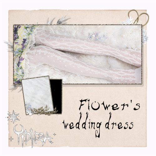 Flower's Wedding Dress Summer Lolita Above Knee Socks