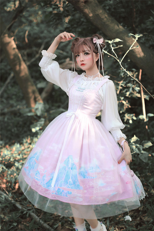 Butterfly Dream~ Qi Classic Lolita OP/JSK Dress
