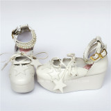 Sweet Beadchain Stars Lolita High Platform Shoes