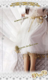 Boguta Lolita~ Stars Theme Lolita Petticoat/Skirt Dailywear Version Beige 60cm - In Stock