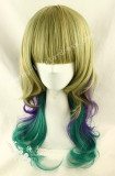 Sweet Gold Purple Green Lolita Wig